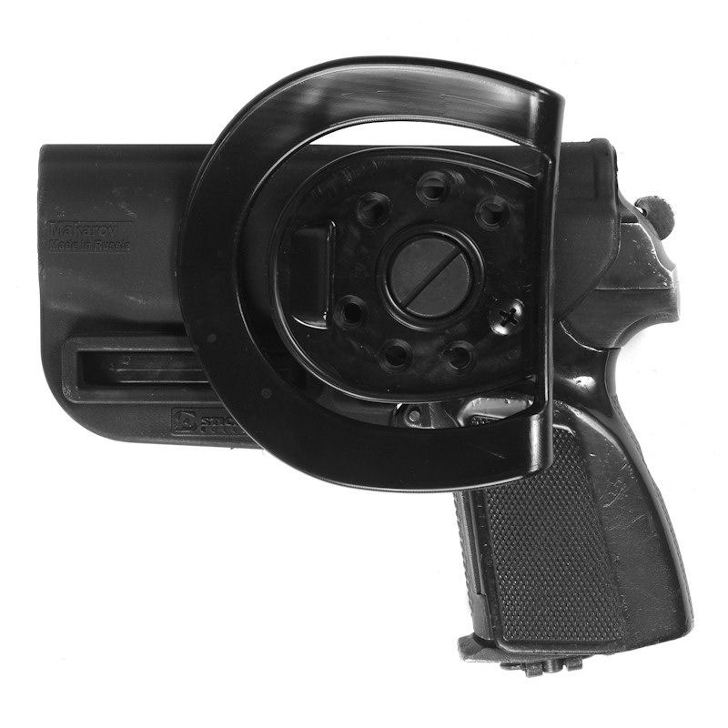 Stich Profi - Кобура ЛЕВША Альфа ПМ/ПММ с быстросъёмным креплением - Black